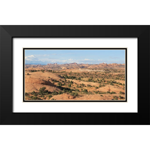 Moab Sand Flats II Black Modern Wood Framed Art Print with Double Matting by Deiter, Lori