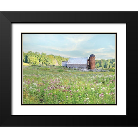 Summer on the Farm Black Modern Wood Framed Art Print with Double Matting by Deiter, Lori
