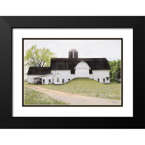Big Country Barn Black Modern Wood Framed Art Print with Double Matting by Deiter, Lori