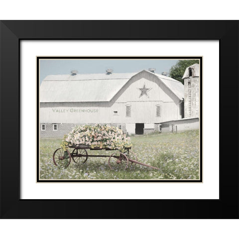 Valley Greenhouse Black Modern Wood Framed Art Print with Double Matting by Deiter, Lori