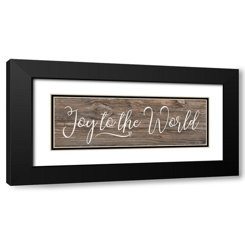 Joy to the World   Black Modern Wood Framed Art Print with Double Matting by Deiter, Lori