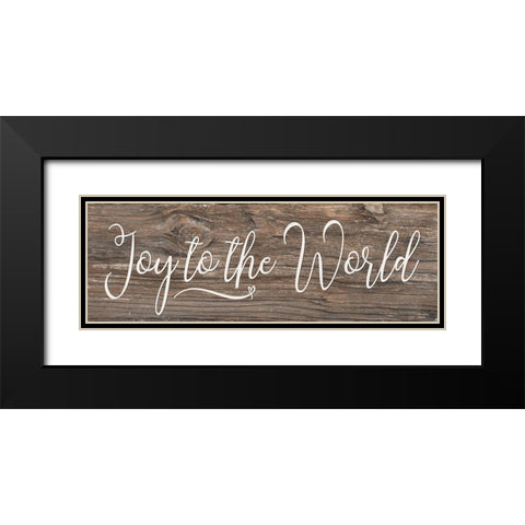 Joy to the World   Black Modern Wood Framed Art Print with Double Matting by Deiter, Lori