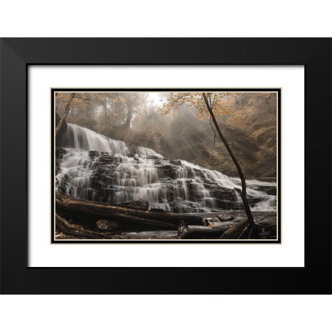 Mohawk Rays of Light Black Modern Wood Framed Art Print with Double Matting by Deiter, Lori