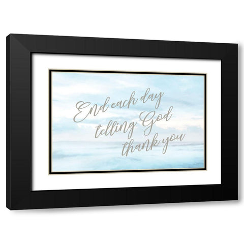 End Each Day Black Modern Wood Framed Art Print with Double Matting by Deiter, Lori
