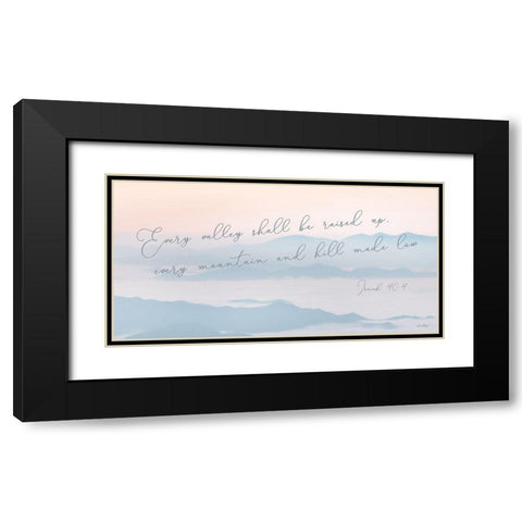Every Valley Black Modern Wood Framed Art Print with Double Matting by Deiter, Lori