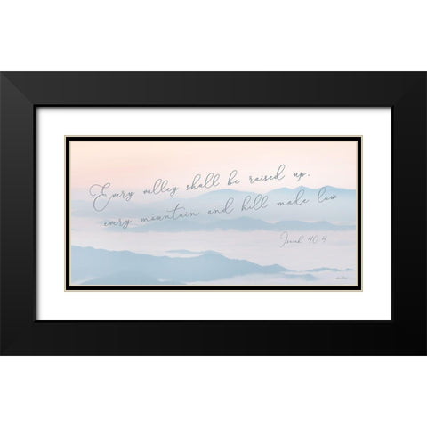 Every Valley Black Modern Wood Framed Art Print with Double Matting by Deiter, Lori