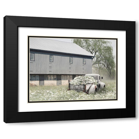 Barn Daze Black Modern Wood Framed Art Print with Double Matting by Deiter, Lori