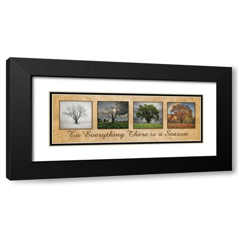 There is a Season Black Modern Wood Framed Art Print with Double Matting by Deiter, Lori