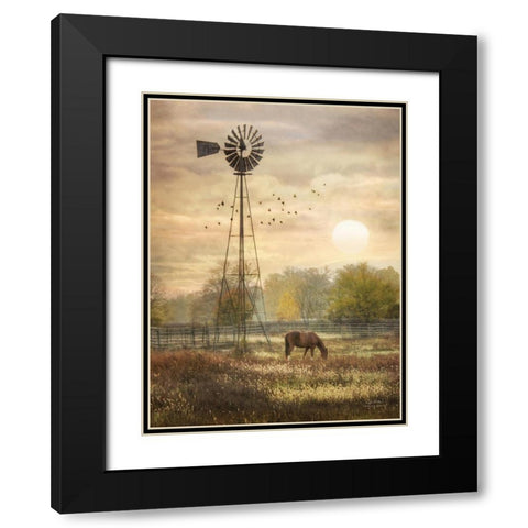 Berks Co. Sunrise Black Modern Wood Framed Art Print with Double Matting by Deiter, Lori