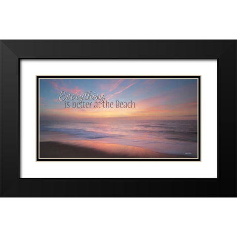 At the Beach Black Modern Wood Framed Art Print with Double Matting by Deiter, Lori