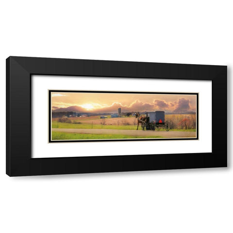 Evening Cruise Black Modern Wood Framed Art Print with Double Matting by Deiter, Lori