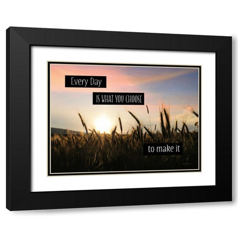 Every Day Black Modern Wood Framed Art Print with Double Matting by Deiter, Lori