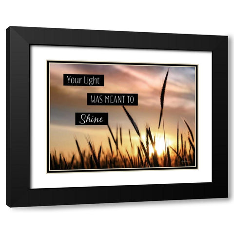 Your Light Black Modern Wood Framed Art Print with Double Matting by Deiter, Lori