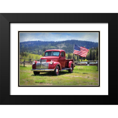 American Made II Black Modern Wood Framed Art Print with Double Matting by Deiter, Lori
