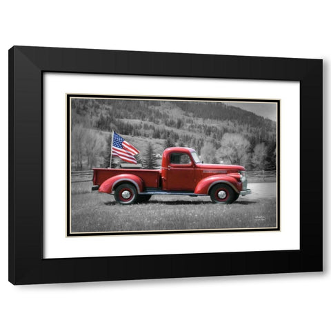 American Made I Black Modern Wood Framed Art Print with Double Matting by Deiter, Lori