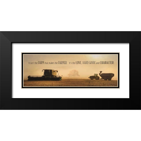 The Farmer Black Modern Wood Framed Art Print with Double Matting by Deiter, Lori