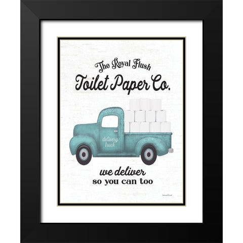 Toilet Paper Co. Black Modern Wood Framed Art Print with Double Matting by Lettered and Lined
