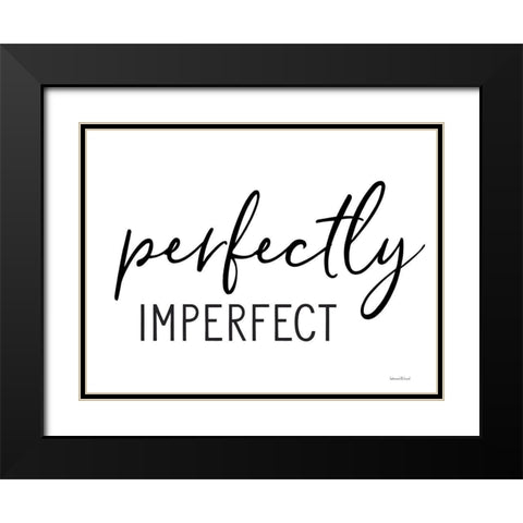 Perfectly Imperfect Black Modern Wood Framed Art Print with Double Matting by lettered And lined