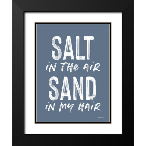 Salt in the Air Black Modern Wood Framed Art Print with Double Matting by Lettered and Lined