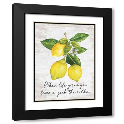 Grab the Vodka Black Modern Wood Framed Art Print with Double Matting by lettered and lined