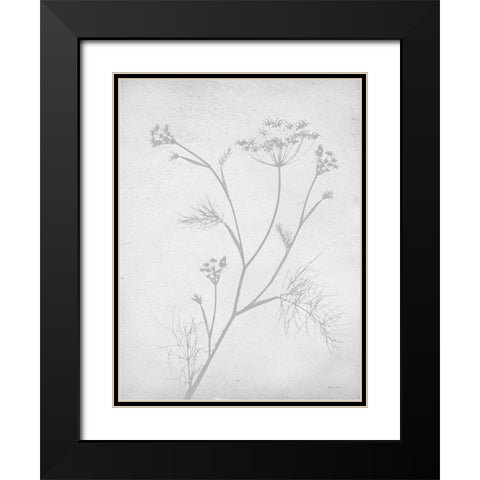 Retreat Botanical 4 Black Modern Wood Framed Art Print with Double Matting by Lettered and Lined