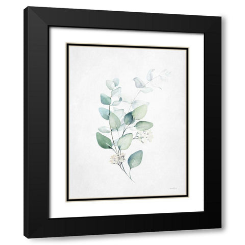 Leafy Retreat 3 Black Modern Wood Framed Art Print with Double Matting by Lettered and Lined