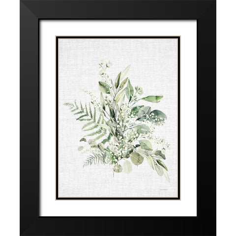 Leafy Retreat 8 Black Modern Wood Framed Art Print with Double Matting by Lettered and Lined