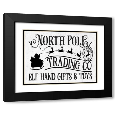North Pole Trading Co. Black Modern Wood Framed Art Print with Double Matting by Lettered and Lined