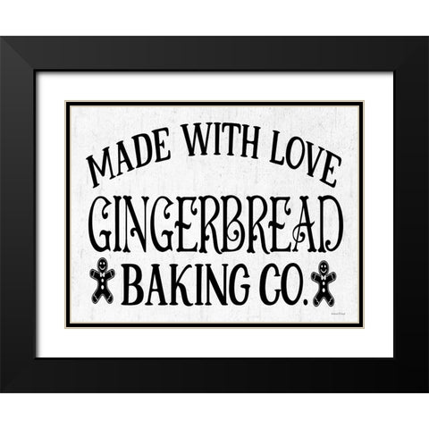 Gingerbread Baking Co. Black Modern Wood Framed Art Print with Double Matting by Lettered and Lined
