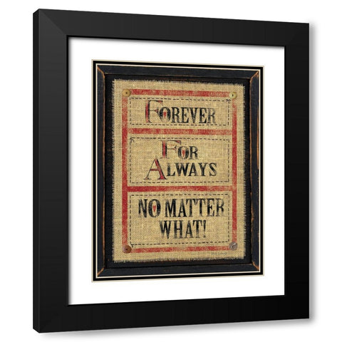 Forever Black Modern Wood Framed Art Print with Double Matting by Spivey, Linda
