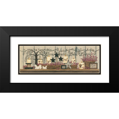 Willow Tree Shelf Collection Black Modern Wood Framed Art Print with Double Matting by Spivey, Linda