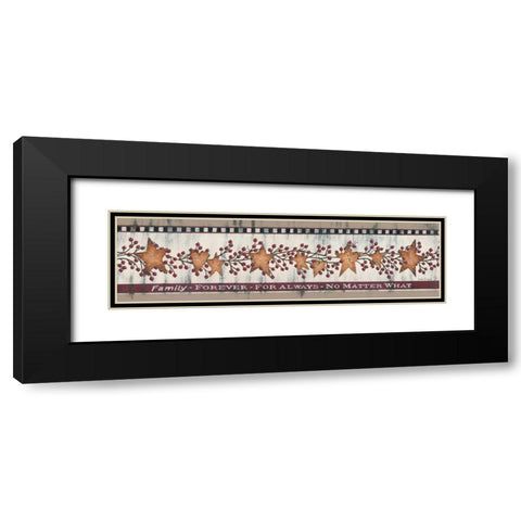 Family Forever Black Modern Wood Framed Art Print with Double Matting by Spivey, Linda