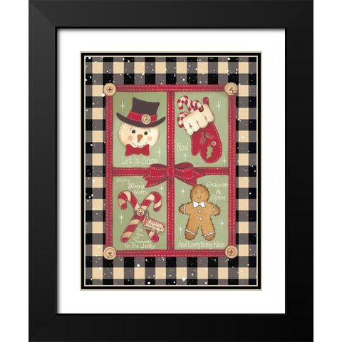 Everything Nice Black Modern Wood Framed Art Print with Double Matting by Spivey, Linda