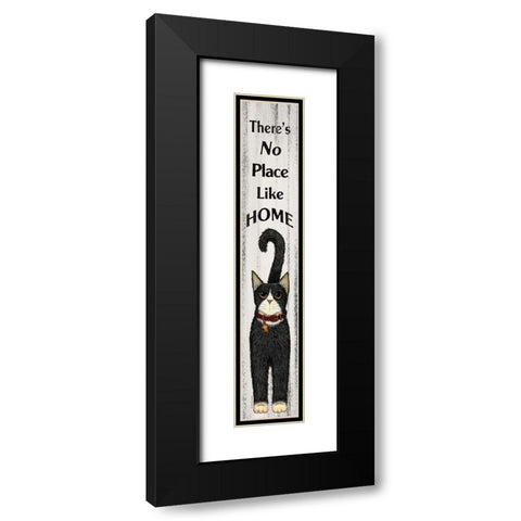 Theres No Place Like Home Black Modern Wood Framed Art Print with Double Matting by Spivey, Linda