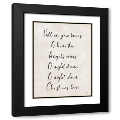 Fall on Your Knees   Black Modern Wood Framed Art Print with Double Matting by Lux + Me Designs