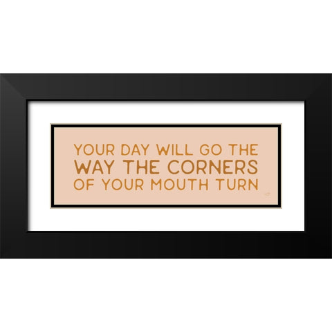 Your Day Will Goâ€¦     Black Modern Wood Framed Art Print with Double Matting by Lux + Me Designs