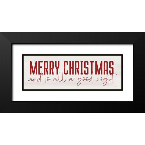 Merry Christmas to All   Black Modern Wood Framed Art Print with Double Matting by Lux + Me Designs