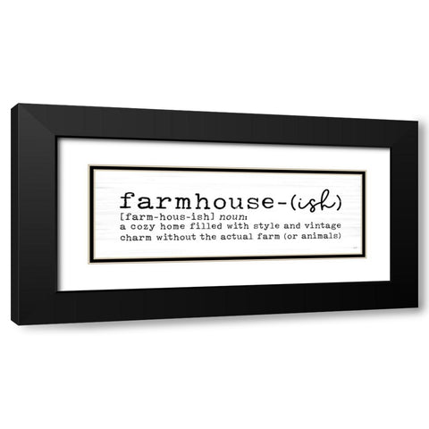 Farmhouse-ish Black Modern Wood Framed Art Print with Double Matting by Lux + Me Designs