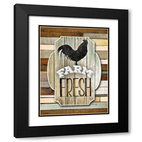 Farm Fresh Black Modern Wood Framed Art Print with Double Matting by Rae, Marla