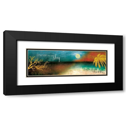 Far Apart Black Modern Wood Framed Art Print with Double Matting by Rae, Marla