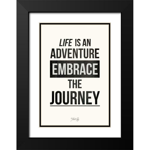 Embrace the Journey Black Modern Wood Framed Art Print with Double Matting by Rae, Marla