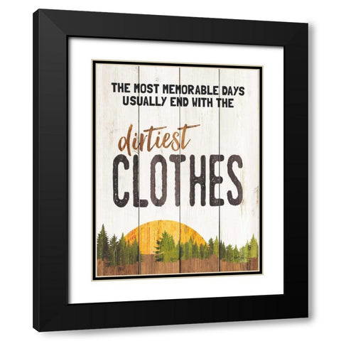 The Dirtiest Clothes Black Modern Wood Framed Art Print with Double Matting by Rae, Marla