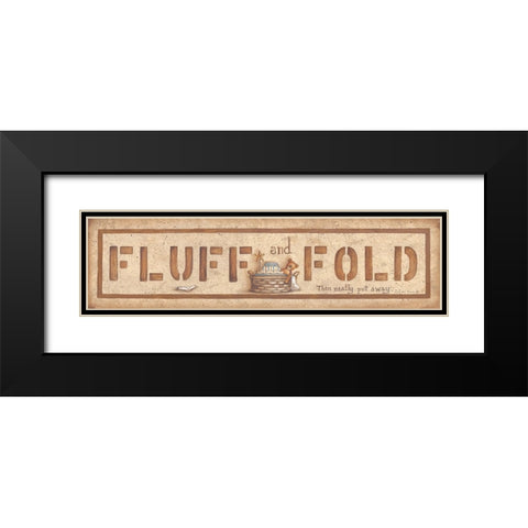 Fluff and Fold Black Modern Wood Framed Art Print with Double Matting by June, Mary Ann
