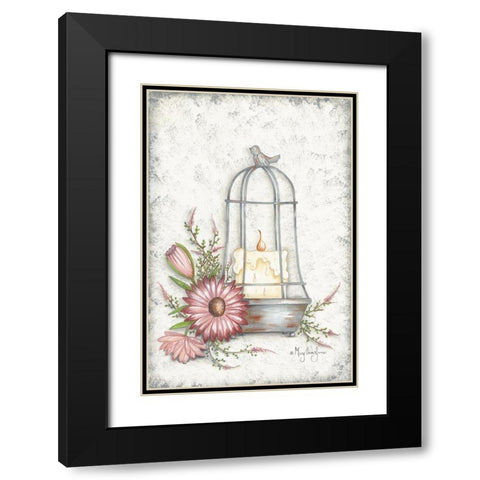Pretty Cloche Black Modern Wood Framed Art Print with Double Matting by June, Mary Ann