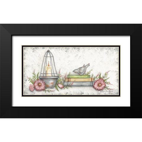 Pretty as a Picture Black Modern Wood Framed Art Print with Double Matting by June, Mary Ann
