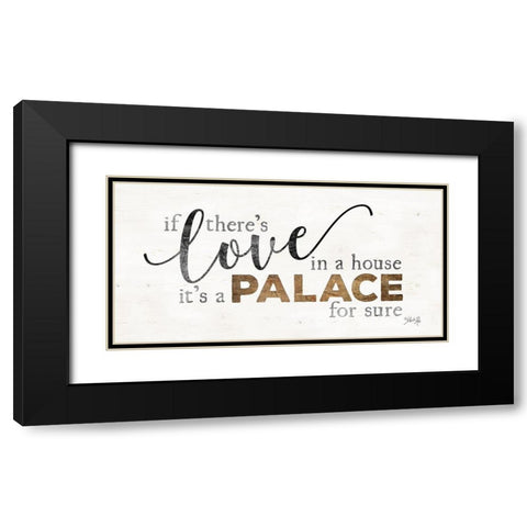 A Palace Black Modern Wood Framed Art Print with Double Matting by Rae, Marla