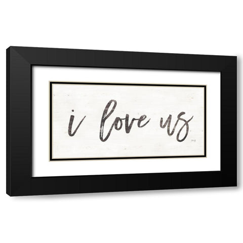 I Love Us Black Modern Wood Framed Art Print with Double Matting by Rae, Marla