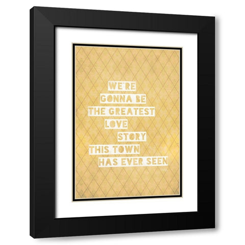 The Greatest Love Story Black Modern Wood Framed Art Print with Double Matting by Rae, Marla