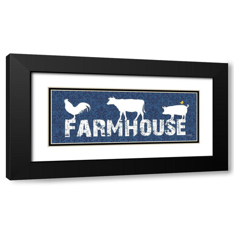 Farmhouse Black Modern Wood Framed Art Print with Double Matting by Rae, Marla
