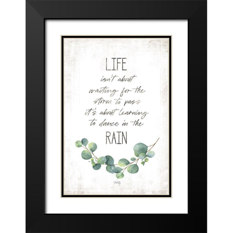 Dance in the Rain Black Modern Wood Framed Art Print with Double Matting by Rae, Marla